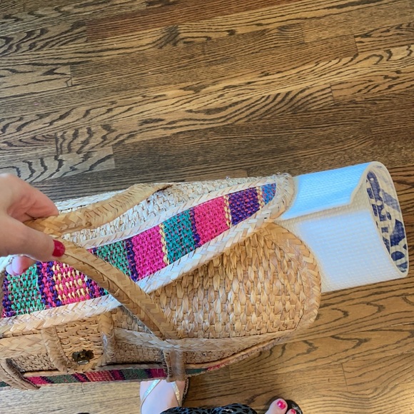 Natural straw weekender bag - Picture 10 of 13